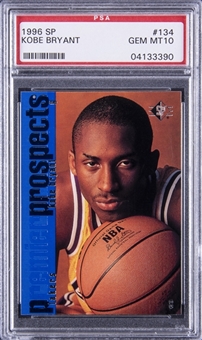 1996-97 SP #134 Kobe Bryant Rookie Card - PSA GEM MT 10